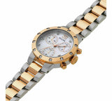 BULOVA 98W210 LADIES TWO TONE DIAMOND SET CHRONOGRAPH WATCH