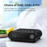 i-box Bedside Alarm Clock with DAB Radio - Black