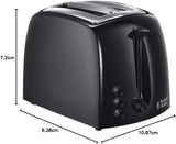 Russell Hobbs Textures 2-Slice Toaster 850 W, Black 21641