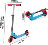 Xootz Kids' Folding Kick Scooter with Adjustable Handlebars - Blue