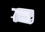 WYE 20W Dual Port USB-C & USB-A Power Adapter