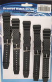 2002 Heavy Duty PU Watch Straps 5PKS 20mm