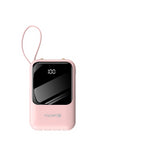 WYEFLUX PD 22.5W Power Bank 10000mAh With 4 Built-In Cables Pink