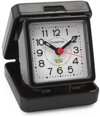 Champion Folding Basic Travel Alarm Clock TR50BLK