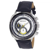 Henley Men's  Polished Cushion Sports Watch - Black / Yellow H02214.9