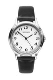 Sekonda Men's Classic Analogue with White Dial and Black Leather Strap Watch 1530