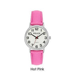 PELEX Unisex Large Dial Hot Pink Strap Quartz Watch PLX-048-HP