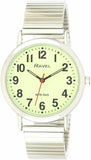 Ravel Mens Glow in The Dark Luminous Dial Watch - Stainless Steel Expander Bracelet