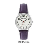 PELEX Unisex Large Dial Dark Purple Strap Quartz Watch PLX-048-DPU