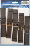 Brown Leather Watch Straps Pk5 size 26mm 1001BR