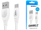 Advanced Accessories 1 Metre Type C to USB Cable- White