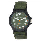 Ravel Men Sports Case Green Arabic Dial Green Velcro Strap Watch R1601.65.66