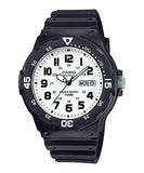 MRW-200H-7BVDF CASIO WATCH WHITE FACE BLACK NUMBERS