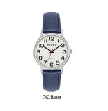 PELEX Unisex Large Dial Dark Blue Strap Quartz Watch PLX-048-DB