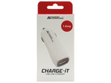 Advanced Accessories CHARGE-IT USB Car Charger-White