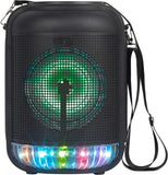 LED Party Karaoke Bluetooth Speaker with Wired Microphone