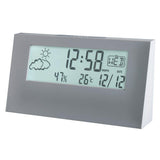 Acctim Vertex Weather Station Pigeon Grey Alarm Clock 15847