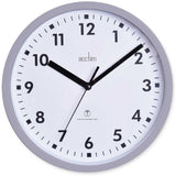 Acctim Nardo 20cm Radio Controlled Grey Wall Clock 74667