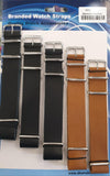 1011 Black & Brown Quality Leather Straps 20mm