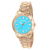 Henleys Ladies The Candy Rose Bracelet Watch Turq - H07318.6